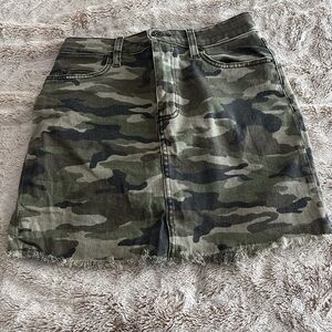 Camouflage Mini Skirt